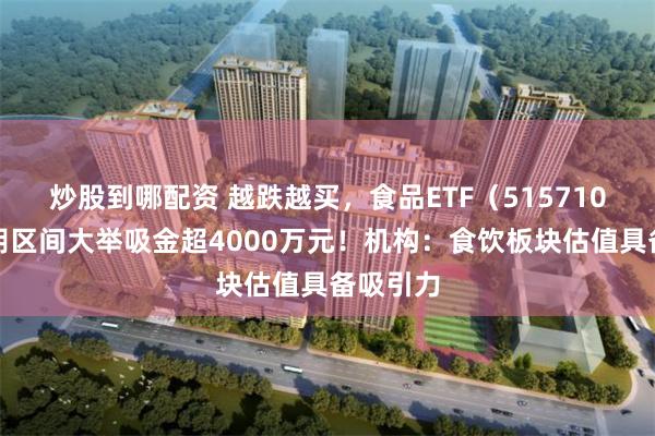 炒股到哪配资 越跌越买，食品ETF（515710）三连阴区间大举吸金超4000万元！机构：食饮板块估值具备吸引力