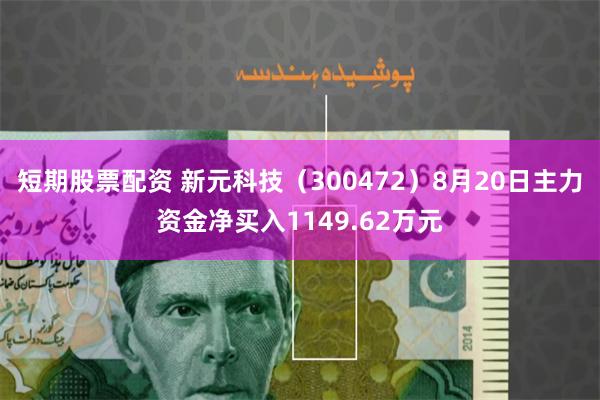 短期股票配资 新元科技（300472）8月20日主力资金净买入1149.62万元