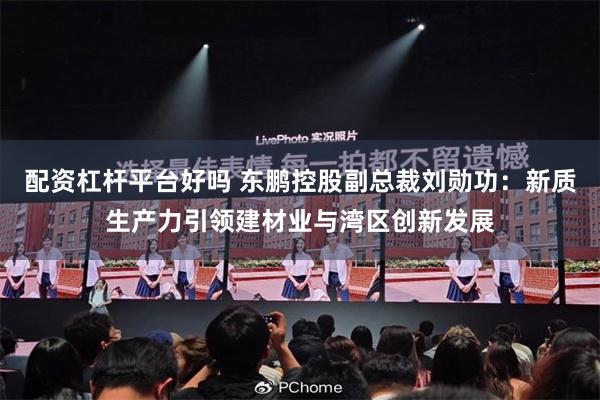 配资杠杆平台好吗 东鹏控股副总裁刘勋功：新质生产力引领建材业与湾区创新发展