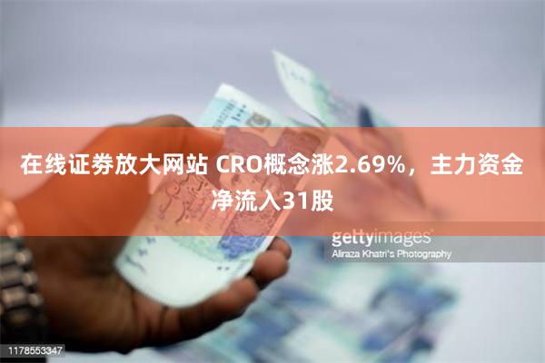 在线证劵放大网站 CRO概念涨2.69%，主力资金净流入31股